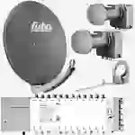 Fuba Sat Anlage 24 Teilnehmer - 2 Satelliten (z.B. Astra/Hotbird) | DAA 780 A Satellitenschüssel 80cm Alu anthrazit (Testergebnis: ausgezeichnet)* Fuba Sat Anlage 24 Teilnehmer - 2 Satelliten (z.B. Astra/Hotbird) | DAA 780 A Satellitenschüssel 80cm Alu anthrazit (Testergebnis: ausgezeichnet)*