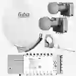 Fuba Sat Anlage 16 Teilnehmer - 2 Satelliten (z.B. Astra/Hotbird) | DAA 780 G Satellitenschüssel 80cm Alu hellgrau (Testergebnis: ausgezeichnet)* Fuba Sat Anlage 16 Teilnehmer - 2 Satelliten (z.B. Astra/Hotbird) | DAA 780 G Satellitenschüssel 80cm Alu hellgrau (Testergebnis: ausgezeichnet)*