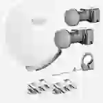 Fuba Sat Anlage 2 Teilnehmer - 2 Satelliten | Satellitenschüssel Komplettset - DAA 850 W Sat-Schüssel 85cm Alu weiß + 2x Twin LNB 2 Teilnehmer + Mu Fuba Sat Anlage 2 Teilnehmer - 2 Satelliten | Satellitenschüssel Komplettset - DAA 850 W Sat-Schüssel 85cm Alu weiß + 2x Twin LNB 2 Teilnehmer + Mu