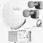 Fuba Sat Anlage 8 Teilnehmer - 2 Satelliten (z.B. Astra/Hotbird) | Satellitenschüssel Komplettset - DAA 850 W Sat-Schüssel 85cm Alu weiß + 2x LNB Fuba Sat Anlage 8 Teilnehmer - 2 Satelliten (z.B. Astra/Hotbird) | Satellitenschüssel Komplettset - DAA 850 W Sat-Schüssel 85cm Alu weiß + 2x LNB