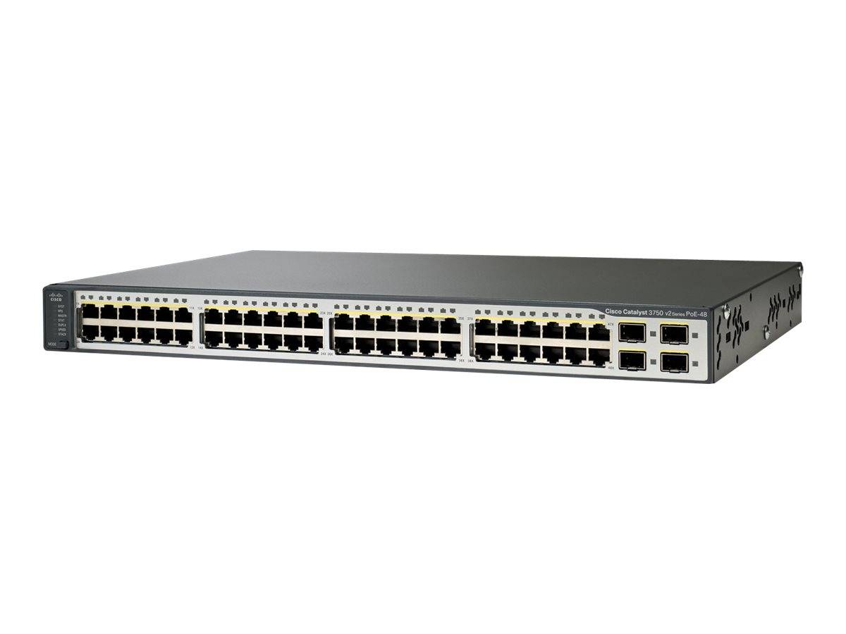 Cisco Catalyst 3750V2-48PS - Switch - L3 - managed - 48 x 10/100 (PoE)