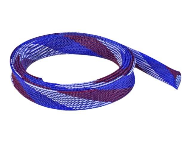 Delock - Geflechtschlauch - dehnbar - 2 m - weiß