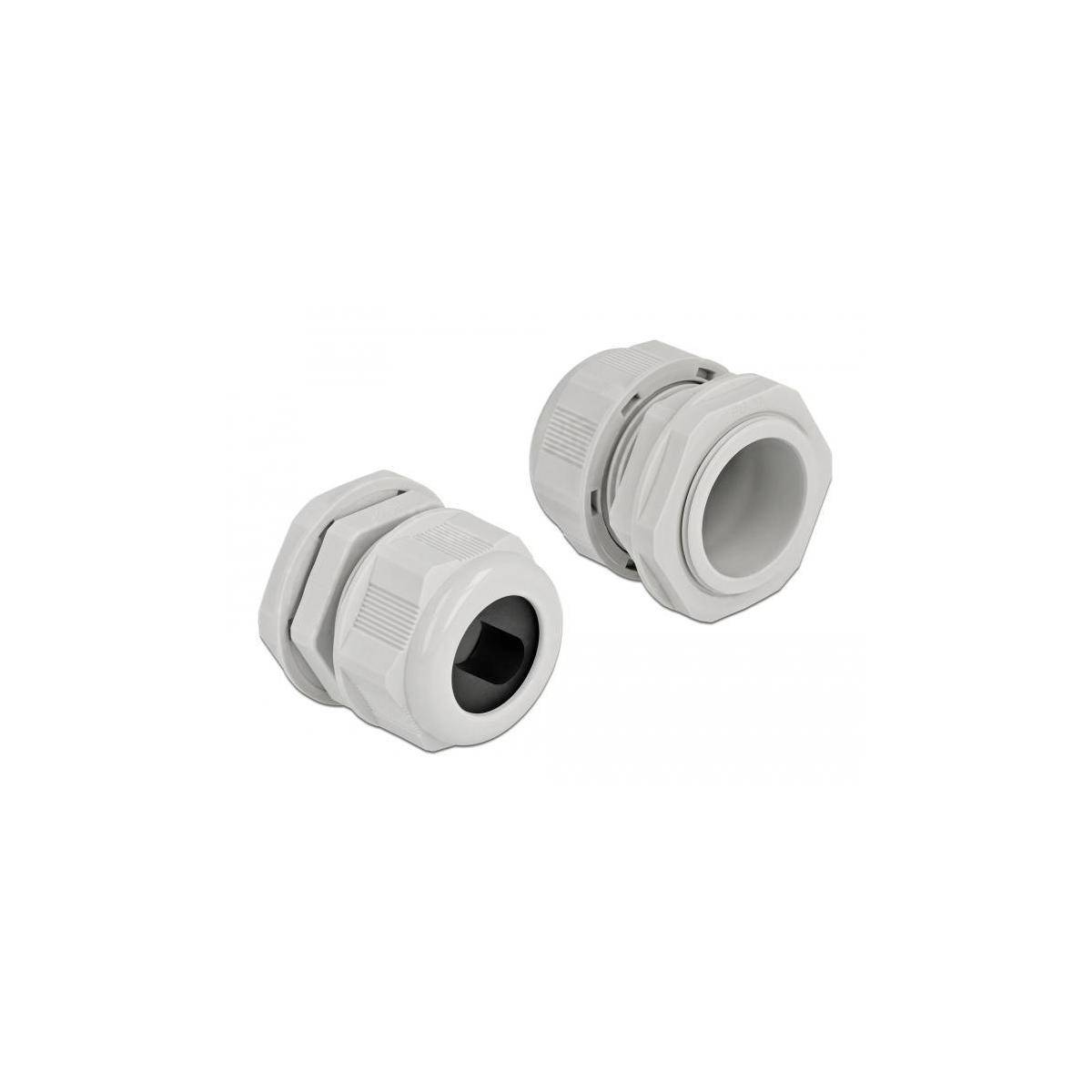 Delock Kabelverschraubung - Grau (Packung mit - 2)