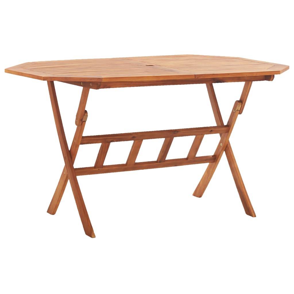 vidaXL Gartentisch Klappbar 135x85x75 cm Massivholz Akazie