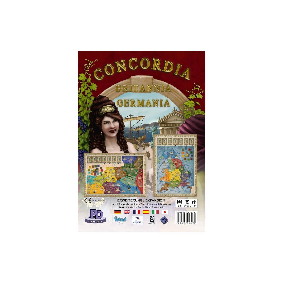 PDVD1008 - Britannia/Germania - Concordia, für 2-5 Spieler, ab 12 Jahren (Erweiterung)