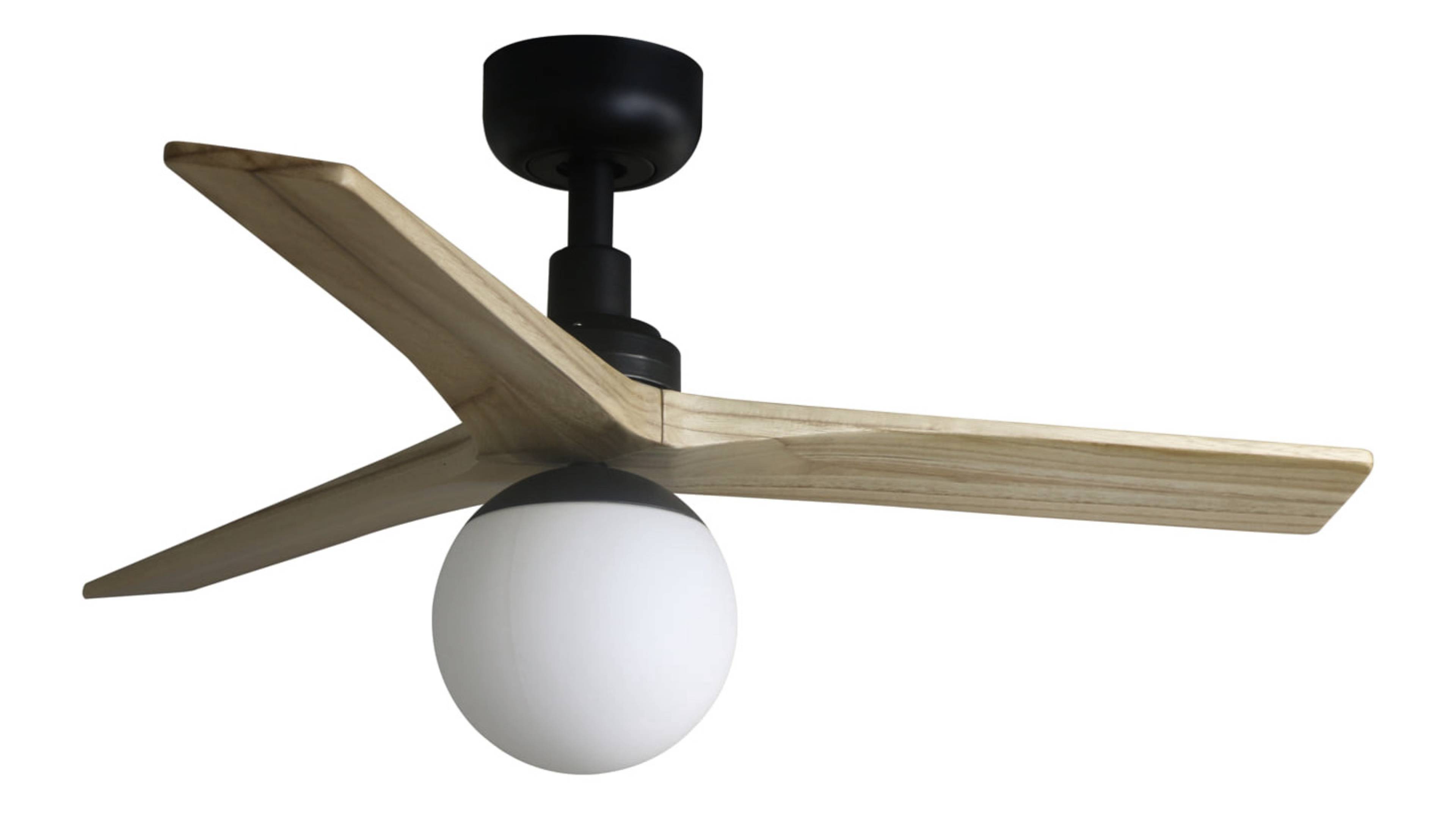 DC Deckenventilator Klim S SW-EI mit Licht