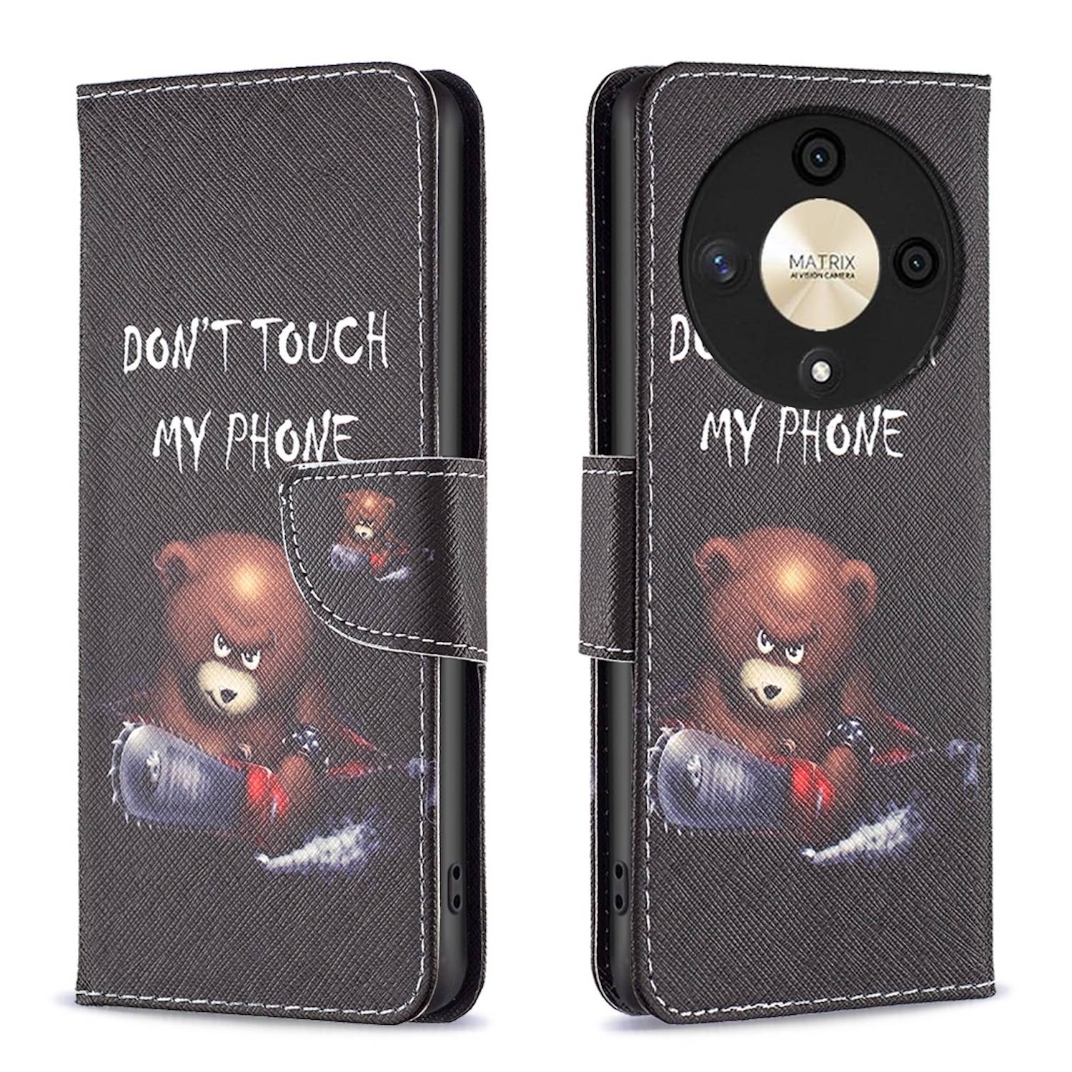 Für Honor X9b / Magic 6 Lite Kunst Leder Book Wallet Tasche Motiv 1
