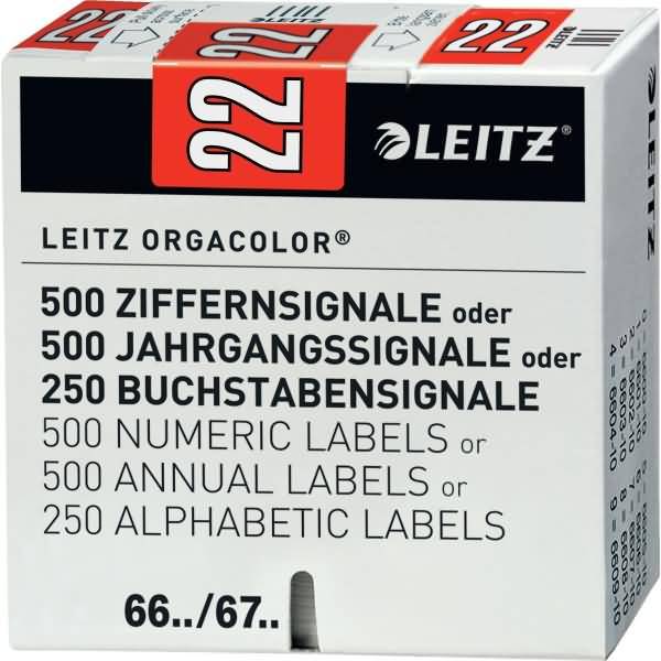 Orgacolor Jahrgangssignal 2022 VE=500 Stück rot