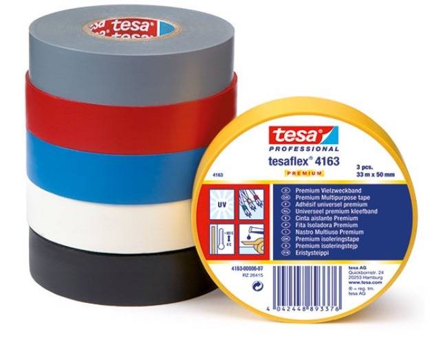 tesaflex® 4163 ISOLIERBAND 88892 Gr.: 19mm Gelb, 33m
