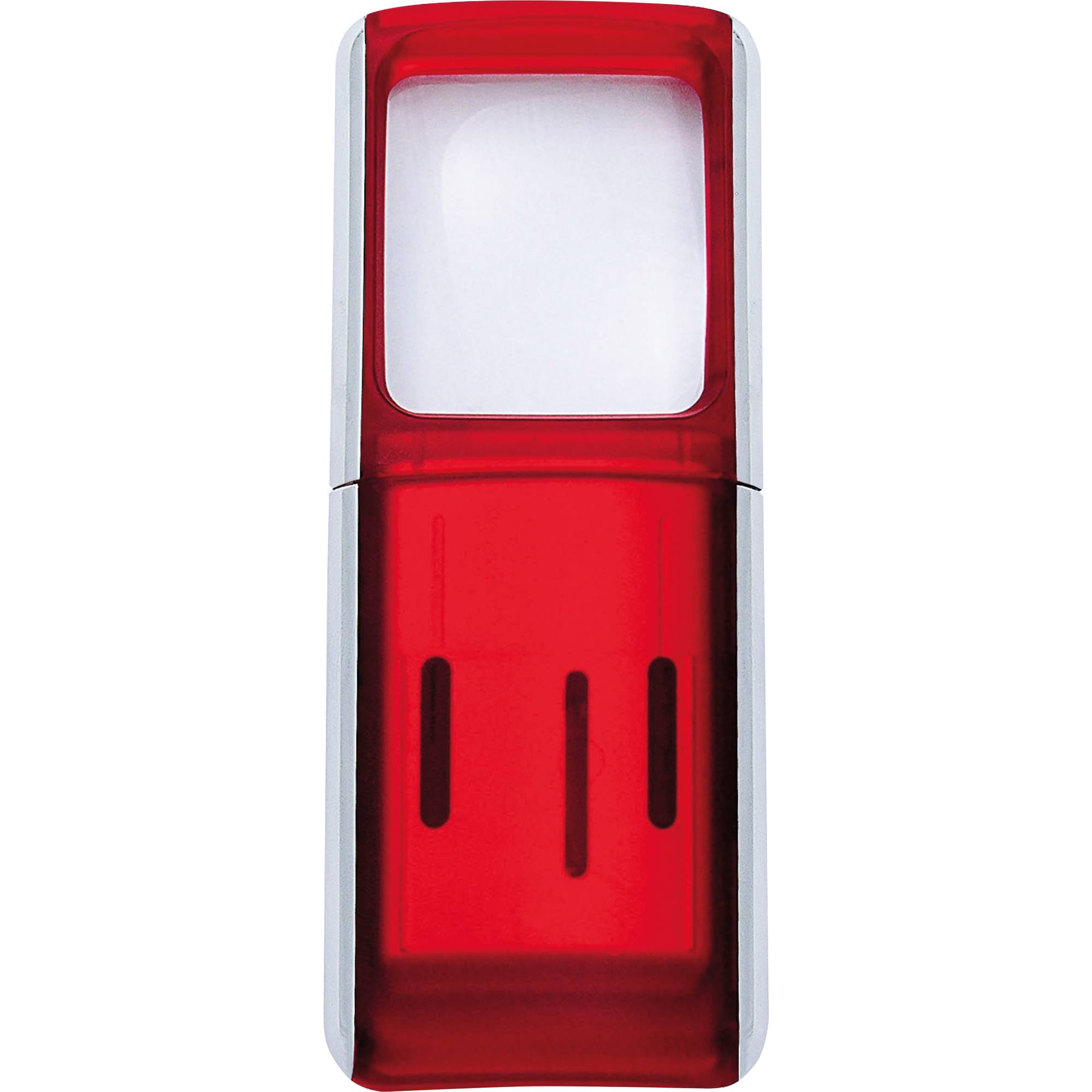 WEDO Lupe 2717502 4,7x11,8x1,4cm LED rot +Batterien