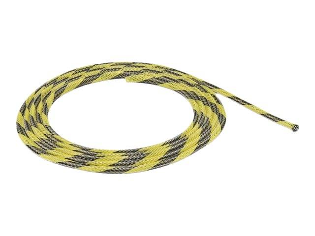 Delock - Geflechtschlauch - dehnbar - 2 m - Schwarz