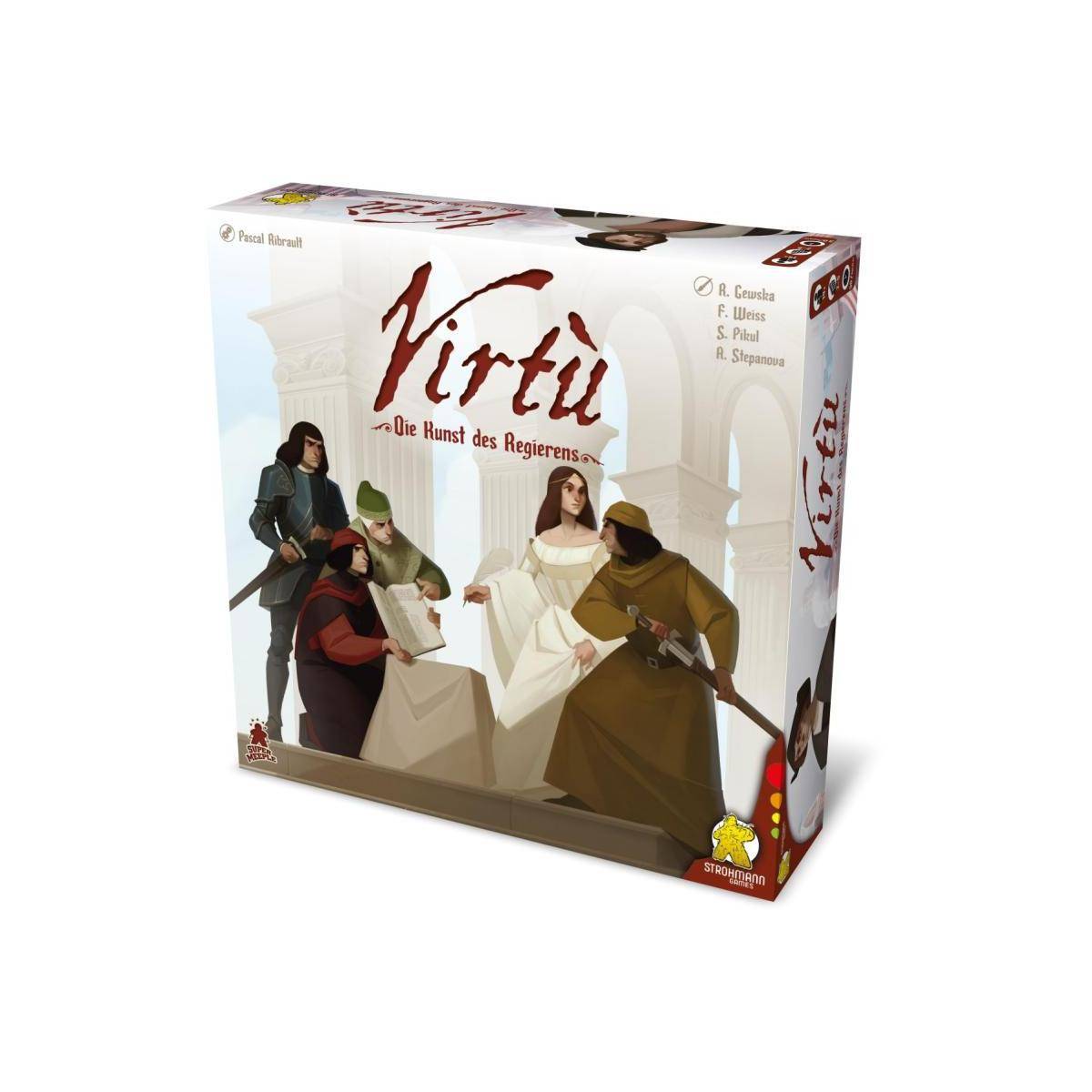 STRD0011 - Virtù, Brettspiel, für 2-5 Spieler, ab 14 Jahren (DE-Ausgabe)