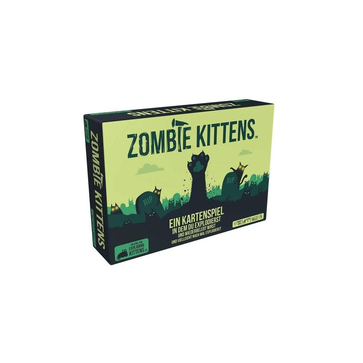 Zombie Kittens, Kartenspiel, für 2-5 Spieler, ab 7 Jahren (DE-Ausgabe)