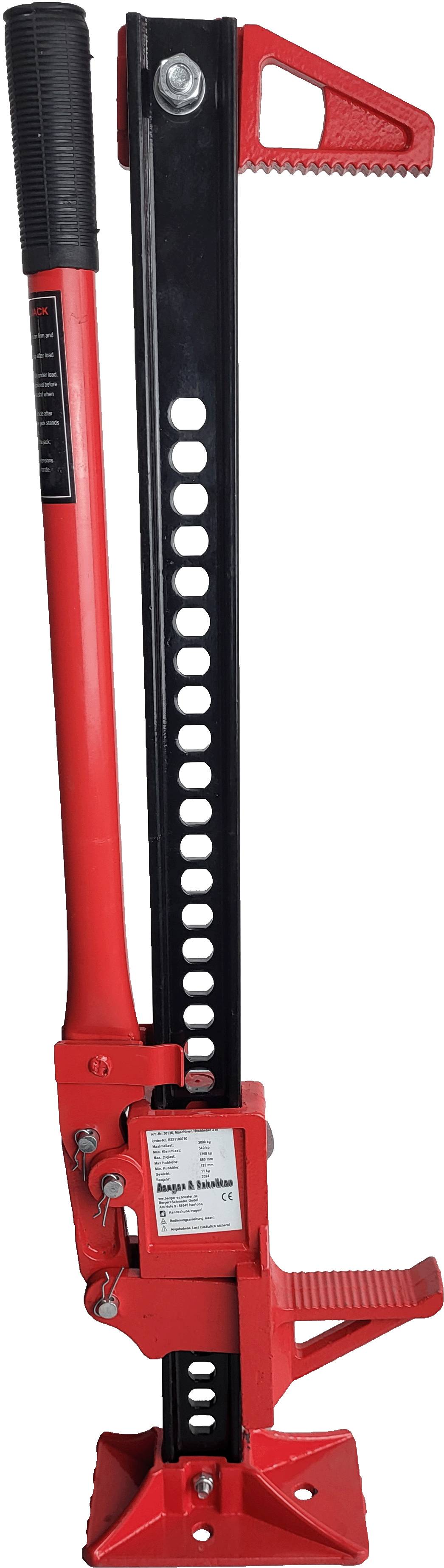 Berger & Schröter 50136 Farm Jack Wagenheber Offroad Traktorhochheber 3000kg Tragkraft…