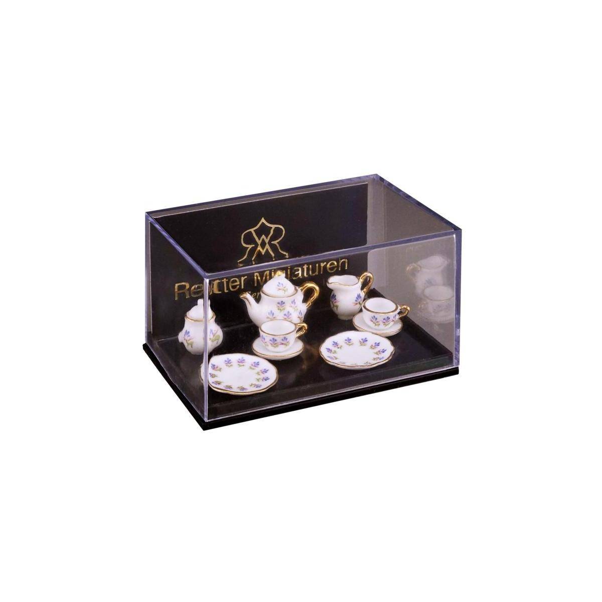 001.564/6 - Miniatur, Teeservice für 2 Personen "Blaue Blume"