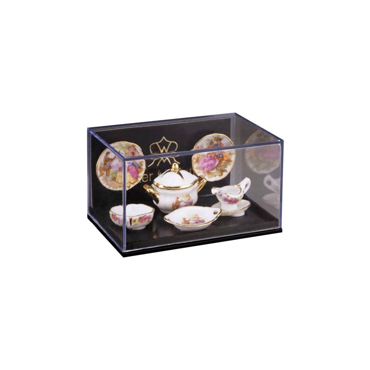 001.587/5 - Miniatur, 2 Speisegedecke "Barock"
