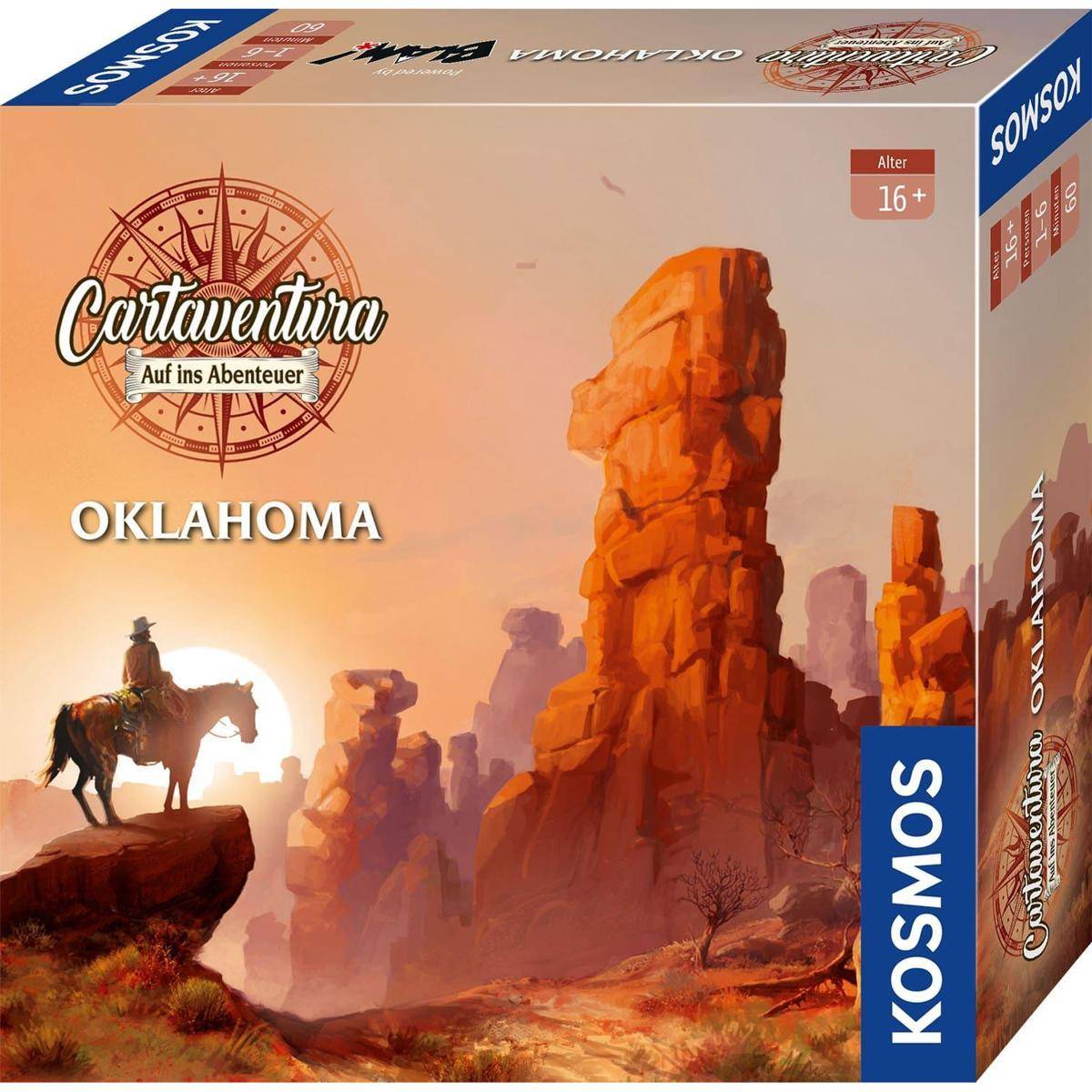 Cartaventura - Oklahoma, Kartenspiel, 1-4 Spieler, ab 12 Jahren (DE-Ausgabe)