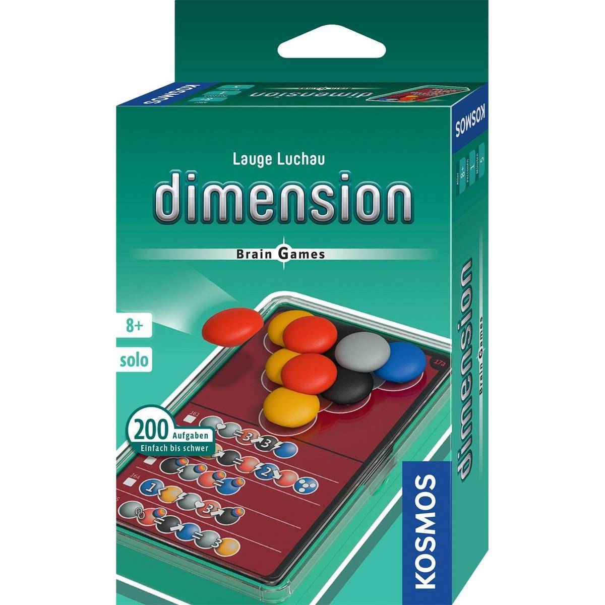 Dimension - Brain Games, Brettspiel, für 1 Spieler, ab 8 Jahren (DE-Ausgabe)