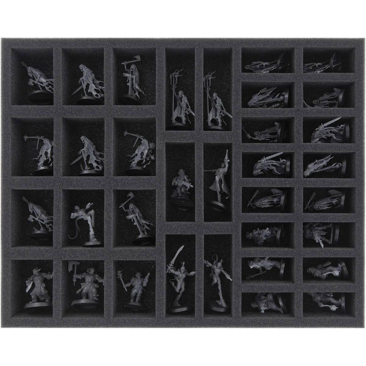 FS040WH25 - 40 mm Schaumstoffeinlage für Warhammer - 34 Fächer