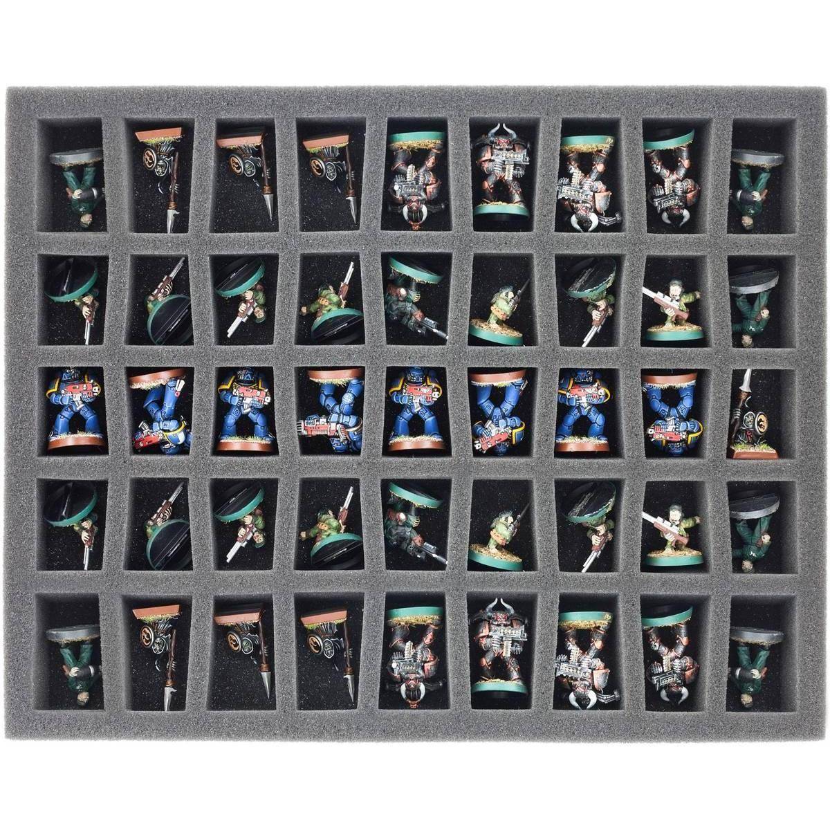 FS035WD02 - Schaumstoffeinlage mit 45 Fächern für The Walking Dead: All Out War Miniatures