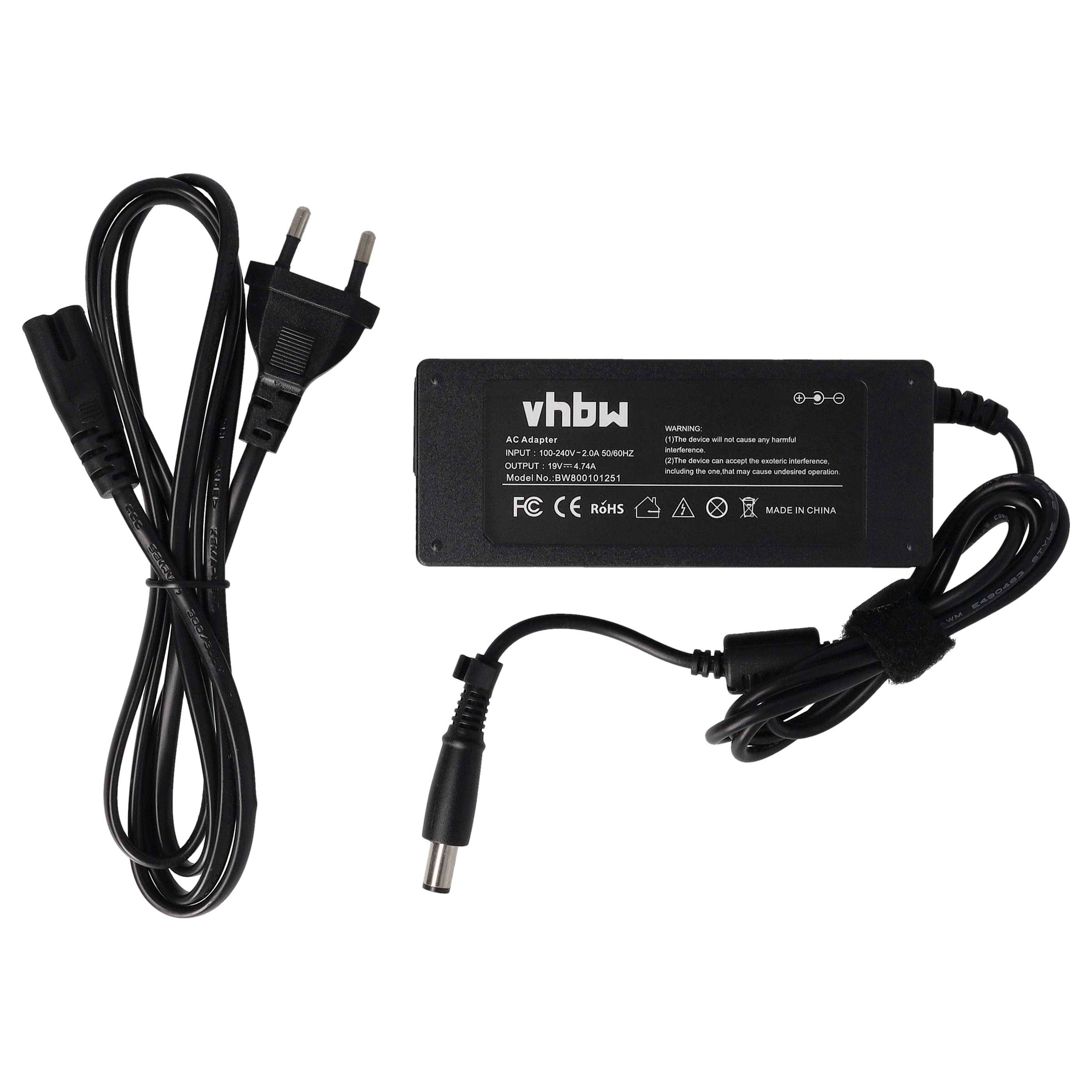 vhbw Netzteil Ersatz für HP 382021-002, 384021-001, 391173-001, AP091F13LF SE, ED494AA für Notebook, 90 W