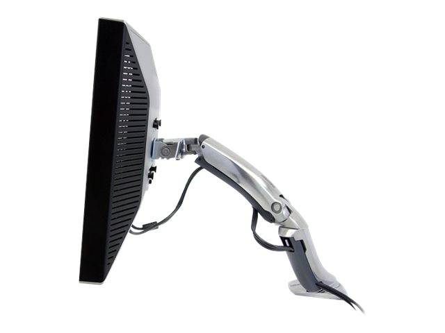 Ergotron MX - Befestigungskit (Gelenkarm, Spannbefestigung für Tisch, Tischplattenbohrung) - für LCD-Display - Polished Aluminum - Bildschirmgröße