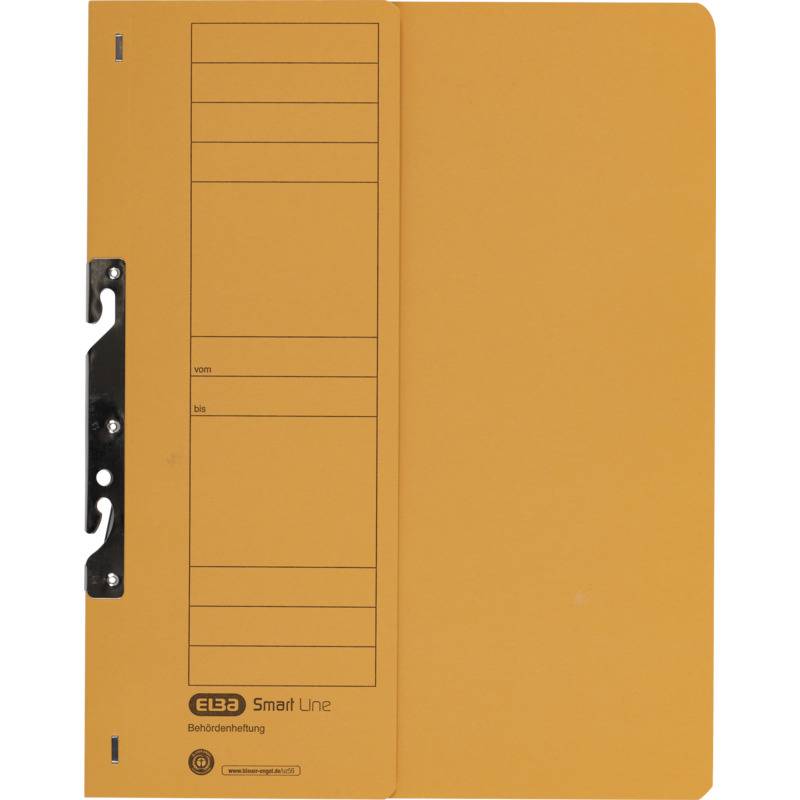 ELBA Einhakhefter aus Karton, gelb, Behördenheftung
