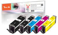 Peach PI100-356 - Kompatibel - Schwarz - Cyan - Magenta - Gelb - Canon - Multipack - Pixma TR 7500 Series Pixma TR 7520 Pixma TR 7550 Pixma TR 8500