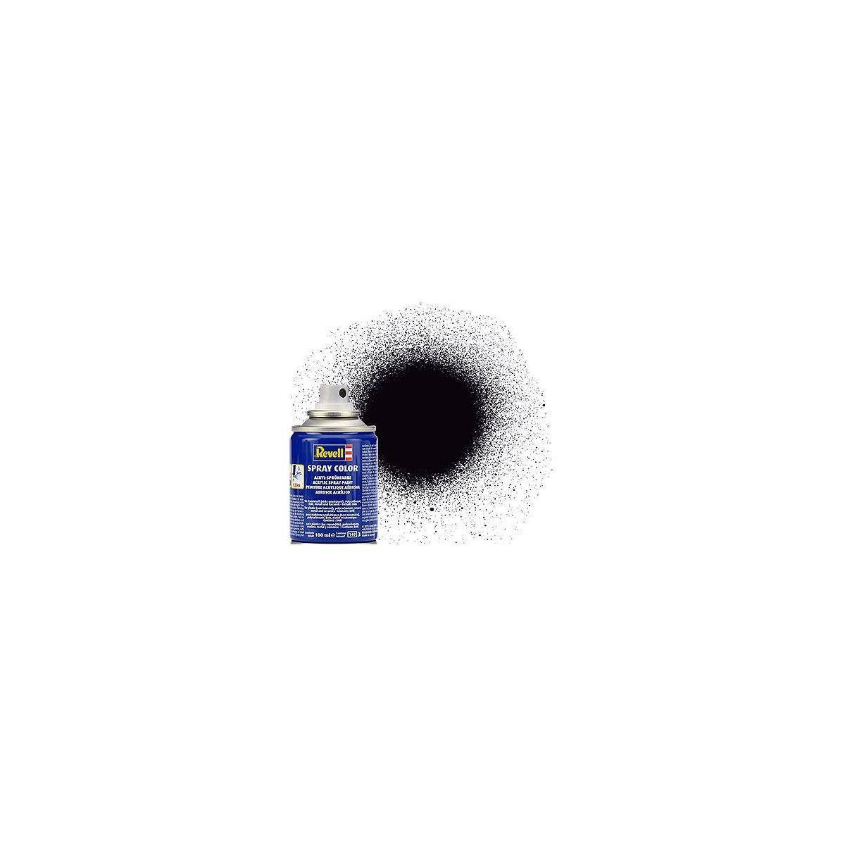 Sprühfarbe auf Acrylbasis, schwarz, matt, 100 ml