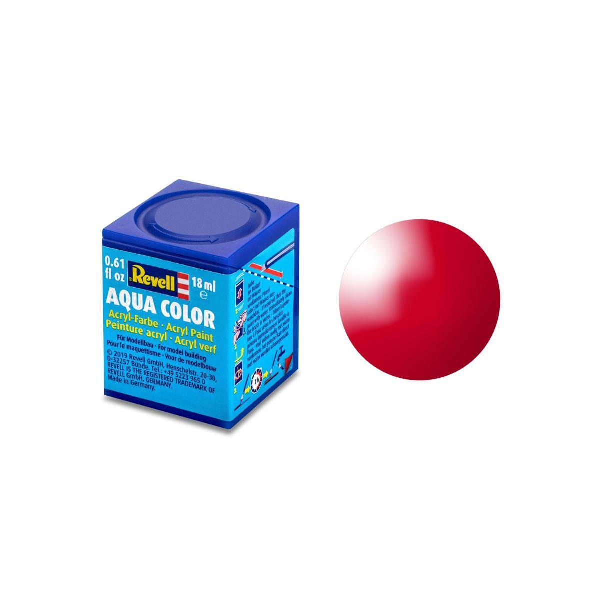 Modellbau-Farbe auf Wasserbasis, Italian Red glänzend, 18 ml