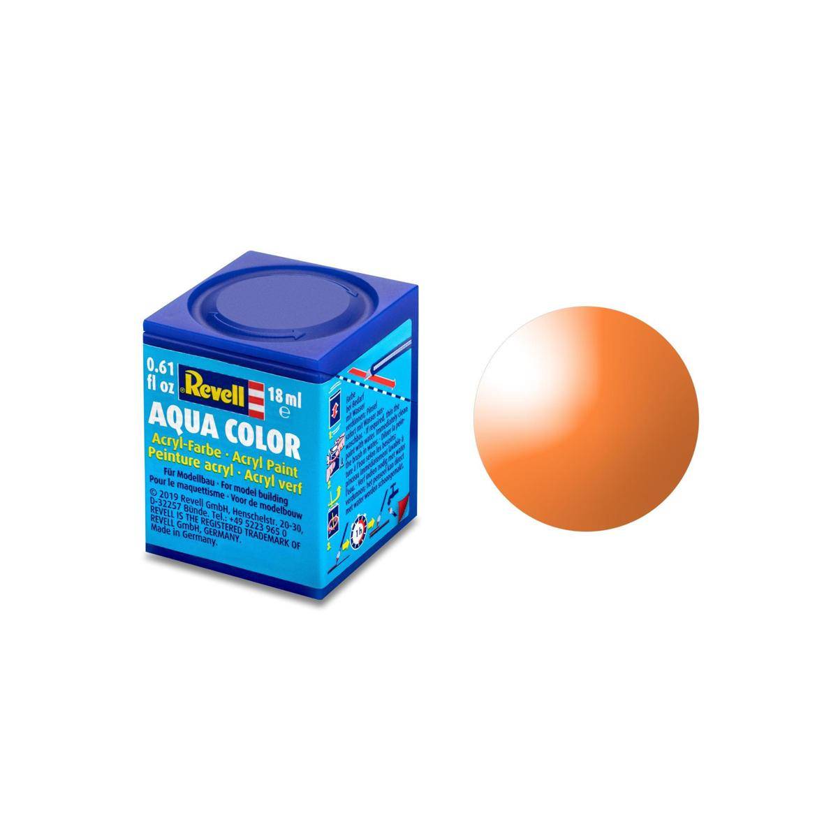 Modellbau-Farbe auf Wasserbasis, orange klar, 18ml