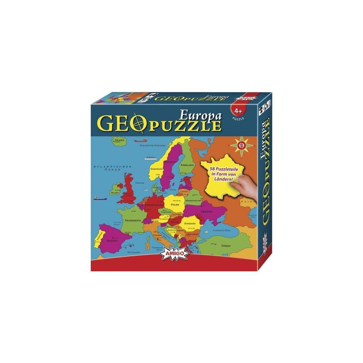 00380 - GeoPuzzle - Europa, 58 Teile, ab 4 Jahren (DE-Ausgabe)
