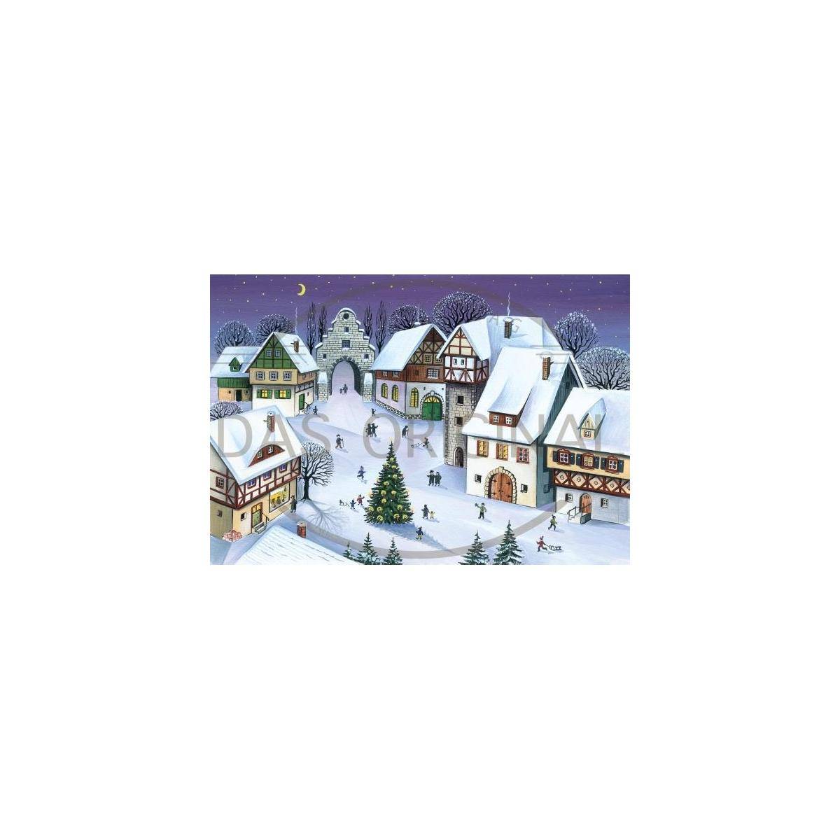2988 - Postkarte Weihnachtsabend