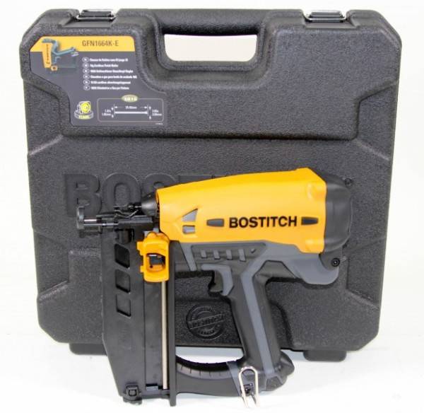 Bostitch GFN1664K-E 16-64mm Gas Nagler Stiftnagler für Stauchkopf Nägel F-16 BR-04