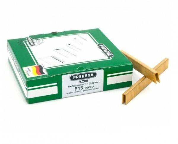 Prebena E Klammern 15mm verzinkt BeA Paslode Schneider Würth 90 Senco L KL-12 9,2M