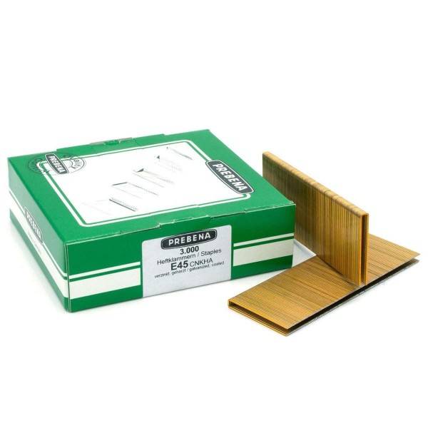 Prebena E Klammern 45mm verzinkt BeA Paslode Schneider Würth 90 Senco L KL-12 3,0M