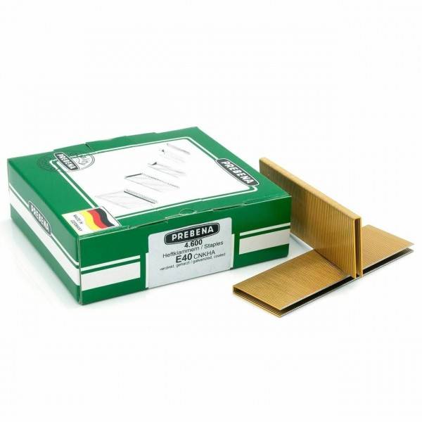 Prebena E Klammern 40mm verzinkt E40CNKHA BeA Paslode Schneider Würth 90 Senco L KL-12 4,6M