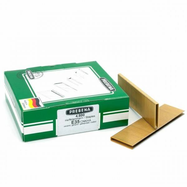 Prebena E Klammern 35mm verzinkt BeA Paslode Schneider Würth 90 Senco L KL-12 4,6M