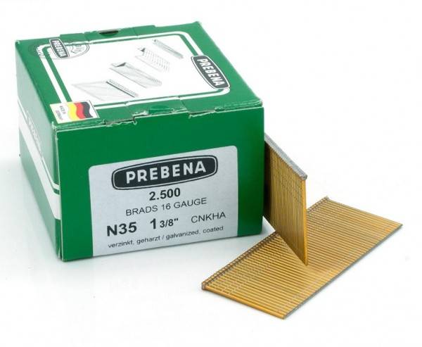 Stauchkopfnägel 35mm verzinkt Nägel Prebena N Paslode F16 Makita DBN600Z Haubold SKN16 BR-04 2,5M P