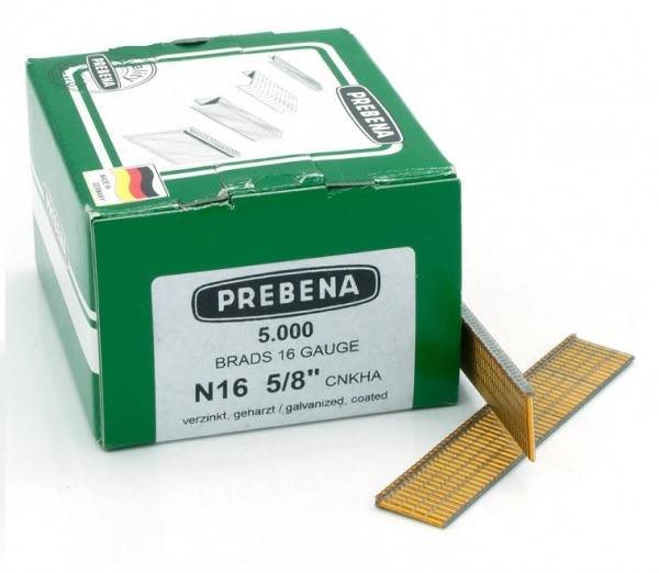 Stauchkopfnägel 16mm verzinkt Nägel Prebena N Paslode F16 Makita DBN600Z Haubold SKN BR-04 5,0M P