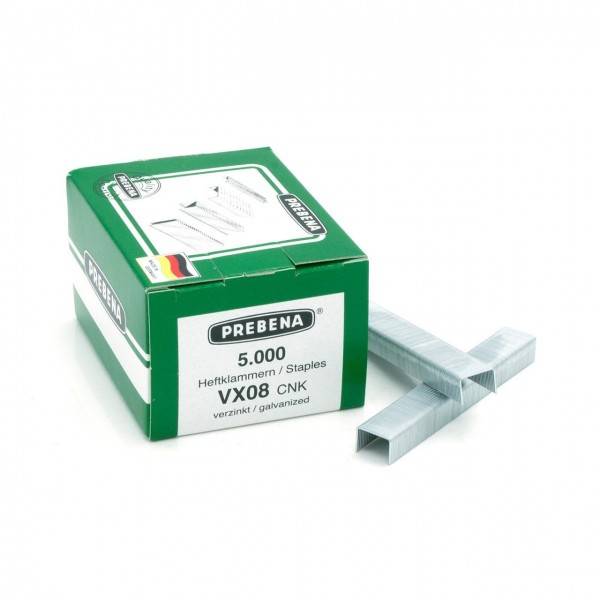 Prebena Klammern VX08 CNK verzinkt 8,0mm für AEG BeA Bosch Novus Typ 53 Rapid R53 KL-50 5M