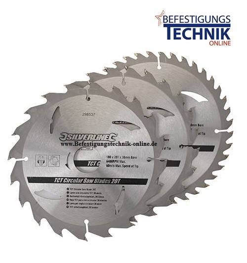 Kreissägeblätter Ø235 x 30mm 3er Set für universellen Einsatz