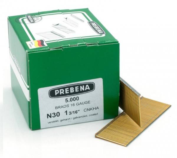 Stauchkopfnägel 30mm verzinkt Nägel Prebena N Paslode F16 Makita DBN600Z Haubold SKN16 BR-04 5,0M