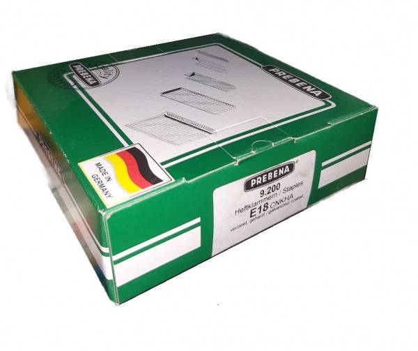 Prebena E Klammern 18mm verzinkt BeA Paslode Schneider Würth 90 Senco L KL-12 9,2M