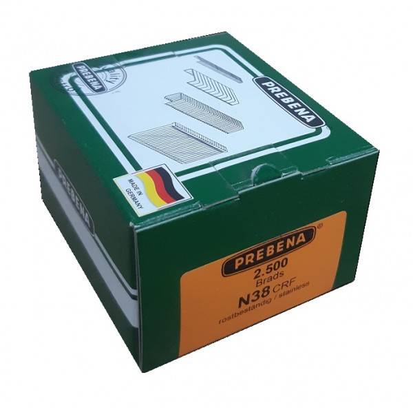 Stauchkopfnägel 38mm rostfrei Nägel Prebena N Paslode F16 Makita DBN600Z Haubold SKN16 BR-04 2,5M