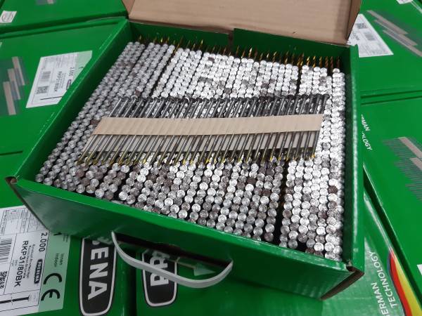 20° Streifennägel RKP Prebena 3,1x80mm Glatt blank Papier f Streifennagler ROST 2M