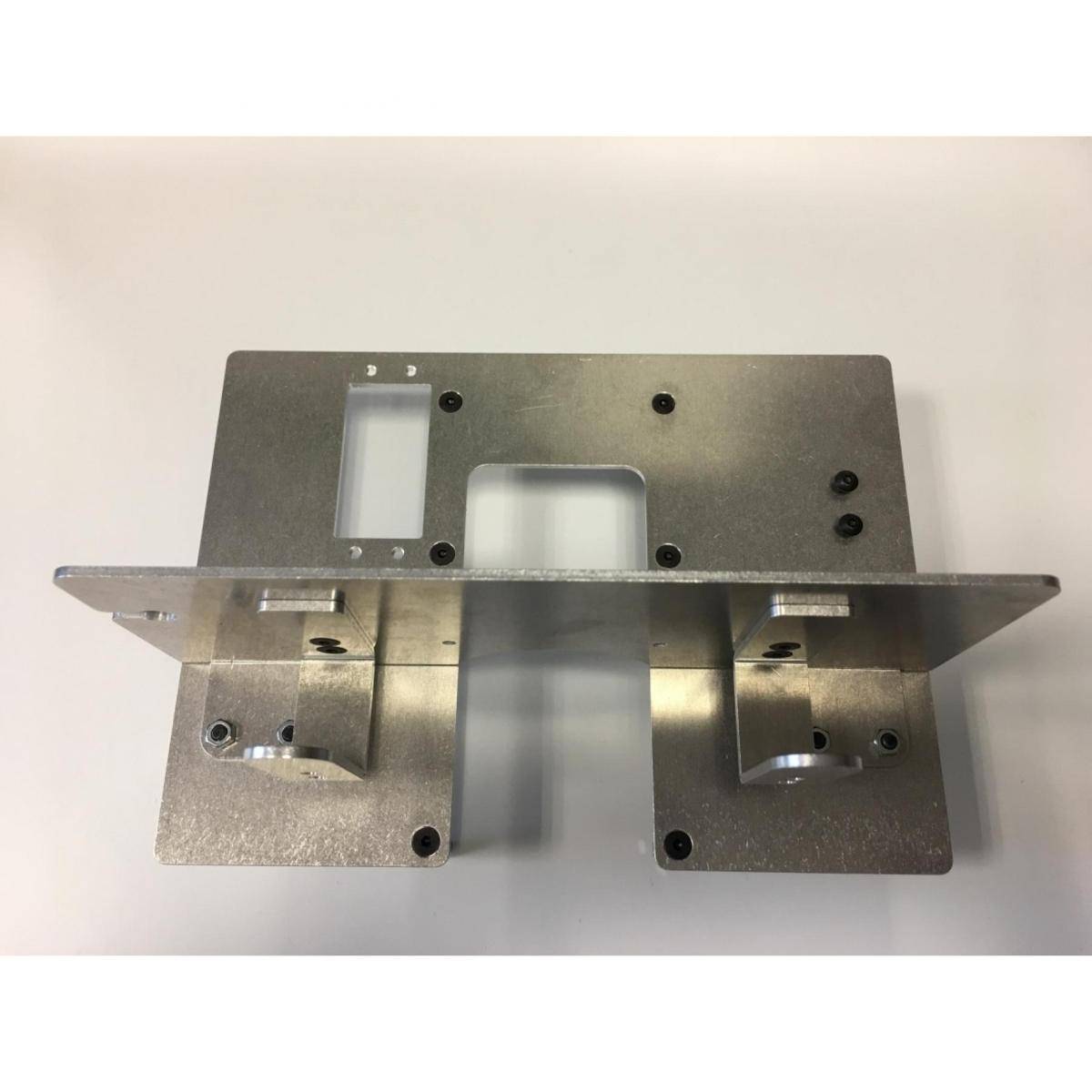 500907593 - Modellbauteil, 1:14 Alu 2/3 Achs. Grundplatte/Akkuhalter