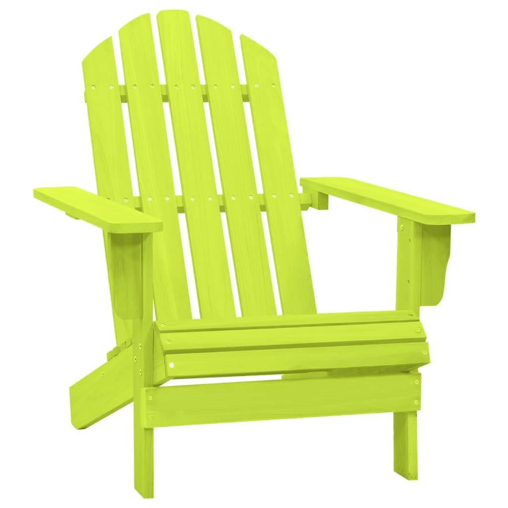 vidaXL Adirondack-Gartenstuhl Massivholz Tanne Grün