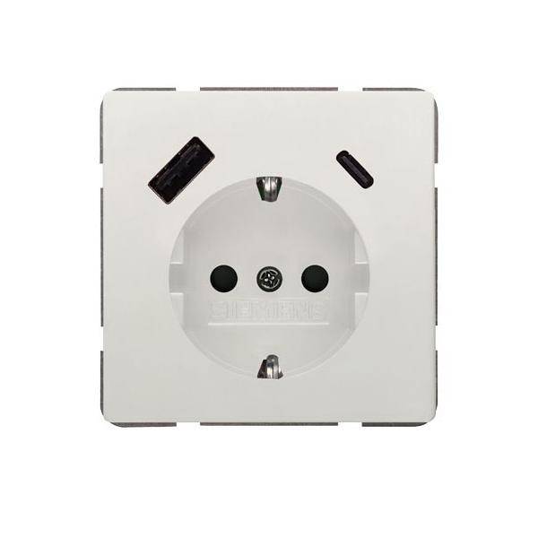 Siemens Dig.Industr. DELTA style USB-SCHUKO 5UB1870-1TW01