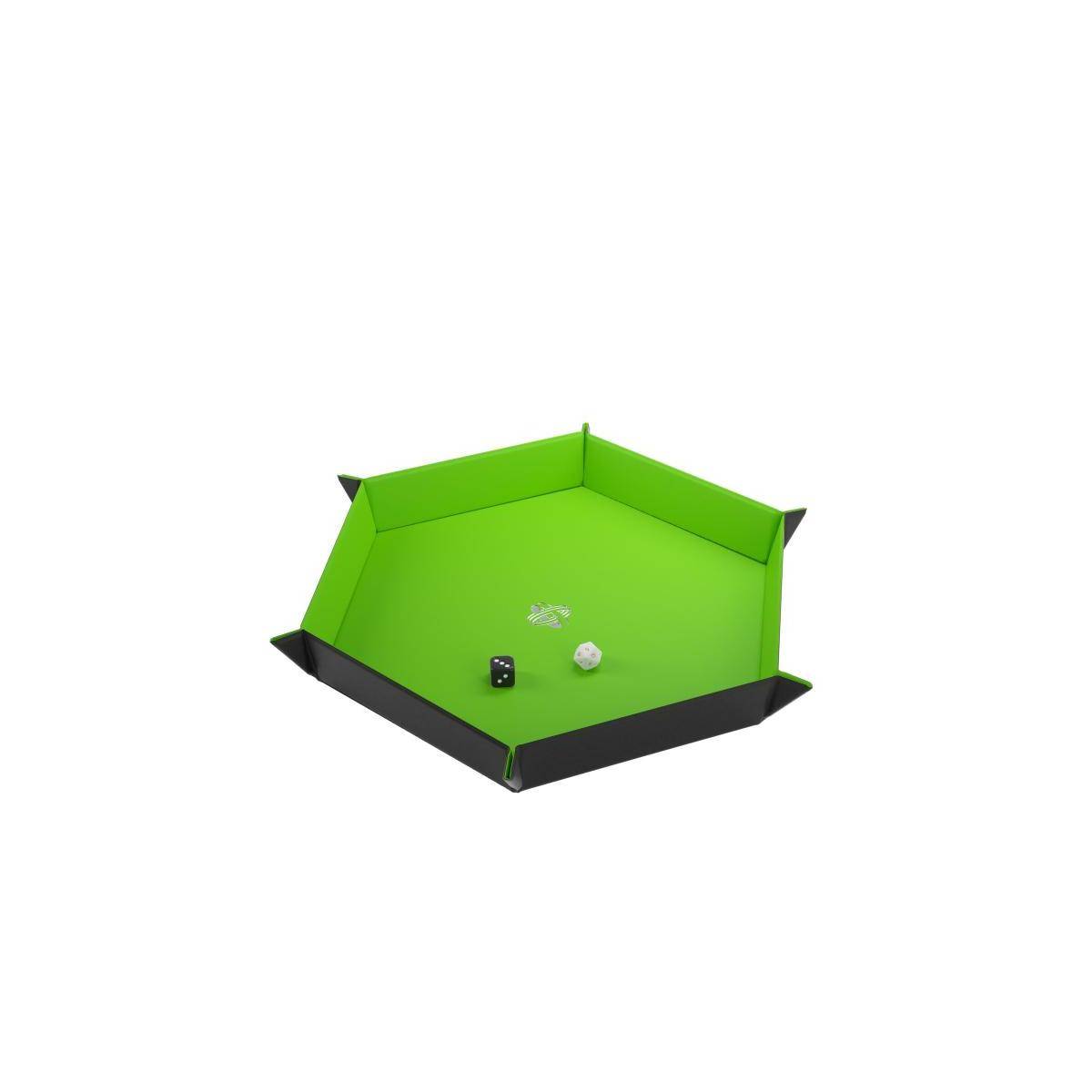 GGS60060 - Magnetic Dice Tray Hexagonal Black&Green